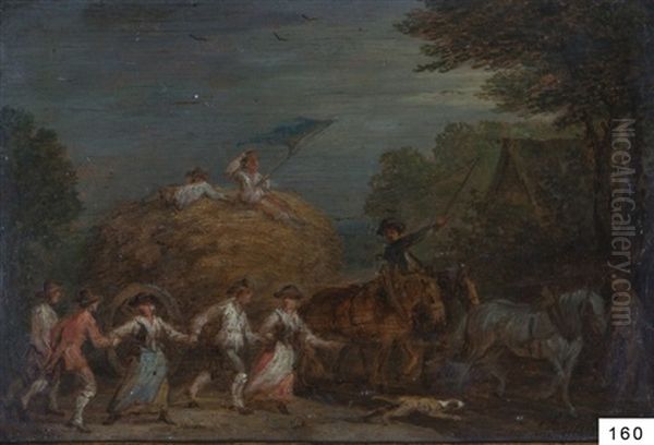 Fete De La Moisson Oil Painting by Jan Peeter Verdussen