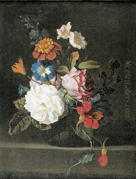 Blumenstuck Oil Painting by Cornelis Verelst