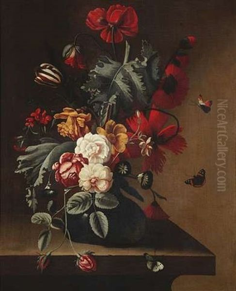 Blumenstilleben Oil Painting by Cornelis Verelst