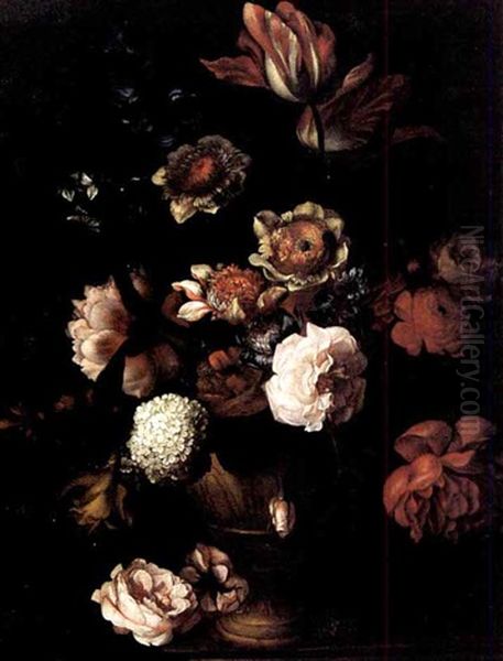 Bouquet De Fleurs Oil Painting by Cornelis Verelst