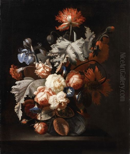 Floral Still Life Oil Painting by Simon Pietersz Verelst