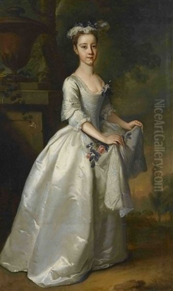 Bildnis Der Martha Fursman (1723-1741) Oil Painting by William Verelst