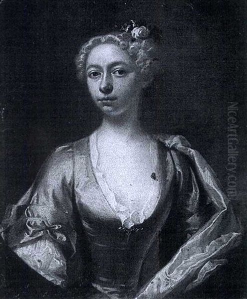 Portrait Of A Lady Oil Painting by William Verelst