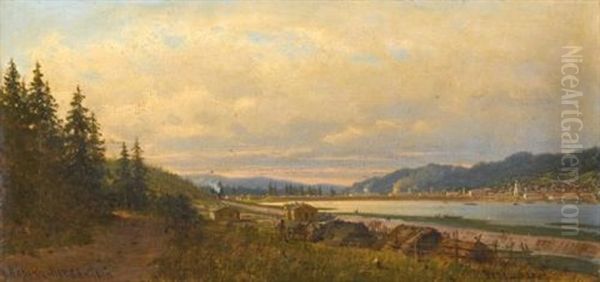 View Of Verkh-neivinsky Oil Painting by Petr Petrovich Vereshchagin