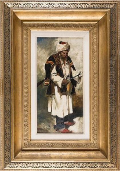 Soldat Ouzbek Oil Painting by Vasili Petrovich Vereshchagin