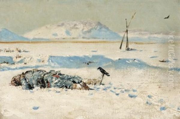 The Fallen Soldier Oil Painting by Vasili Vasilievich Vereshchagin