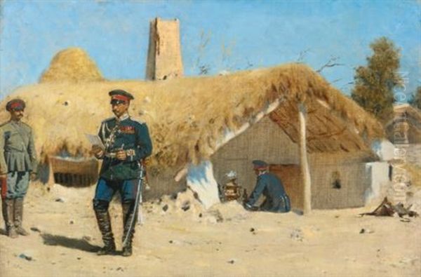 The Adjutant Oil Painting by Vasili Vasilievich Vereshchagin