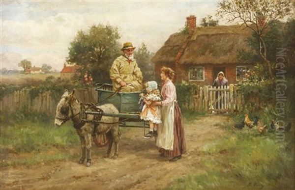 'going For A Ride' Oil Painting by Arthur Verey