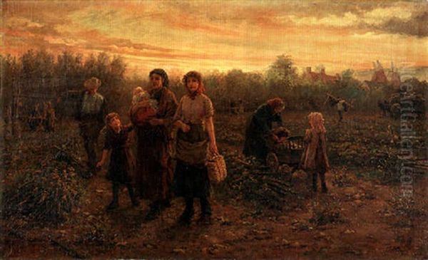 The Return Oil Painting by Arthur Verey