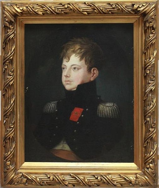 Junger Prinz In Uniform by Johann Jakob Christian Verflassen