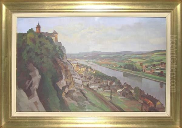 Panorama De Chockiere Oil Painting by Joseph Verhaeghe