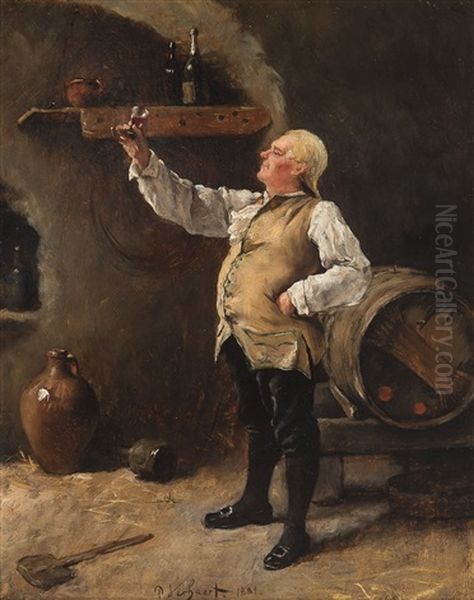 The Connaisseur Oil Painting by Pieter J. Verhaert