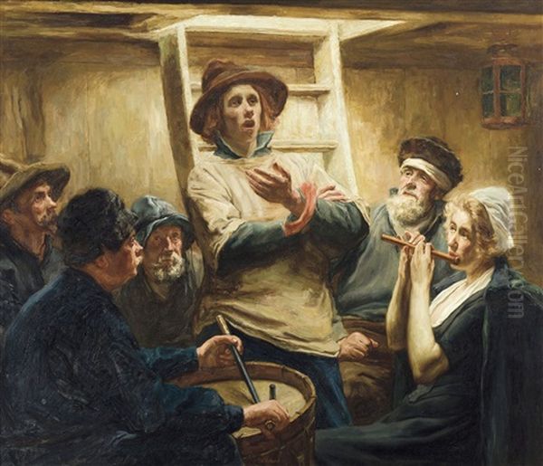 Uylenspieghel Chanta Oil Painting by Pieter J. Verhaert