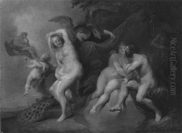 Mars Und Venus, Von Vulkan Uberrascht Oil Painting by Pierre Jean Joseph Verhaghen