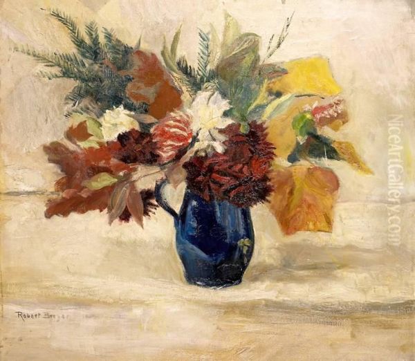 Blumenstilleben Oil Painting by Robert Breyer