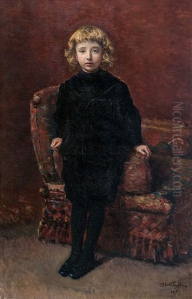 Portrait Of A Child Oil Painting by Isidoor Verheyden