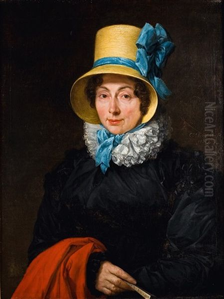 Portrait De Dame Oil Painting by Charles-Pierre Verhulst