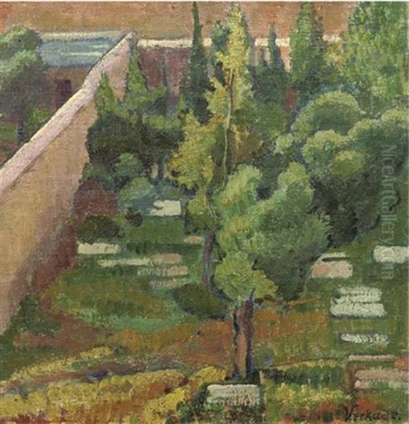 Graveyard In Palestine Oil Painting by Jan Verkade