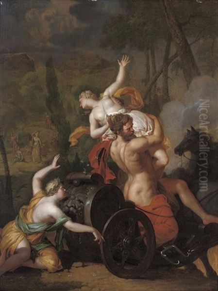 The Abduction Of Proserpine Oil Painting by Nicholaas Verkolye