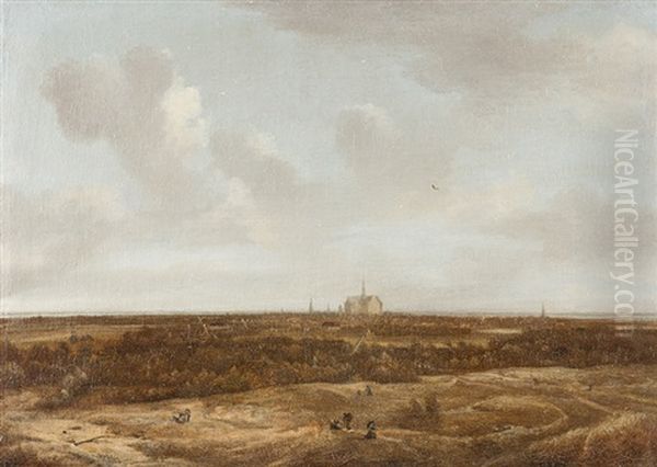 Weite Landschaft Mit Blick Auf Haarlem Oil Painting by Jan Vermeer van Haarlem III