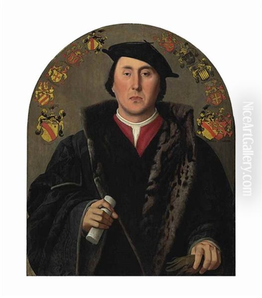 Portrait Of Joost Aemszoon Van Der Burch Oil Painting by Jan Cornelisz Vermeyen