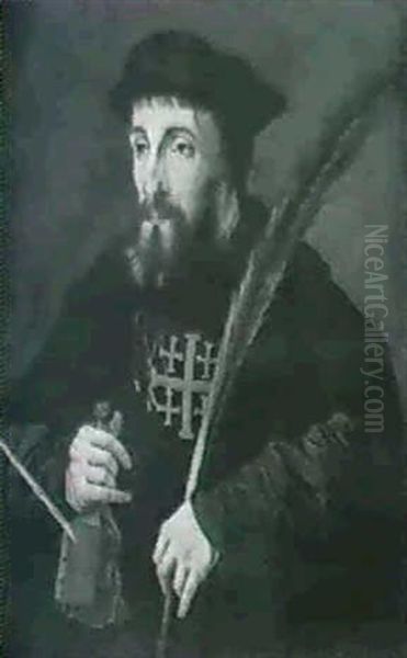 Portrait Of A Protestant Martyr Oil Painting by Jan Cornelisz Vermeyen