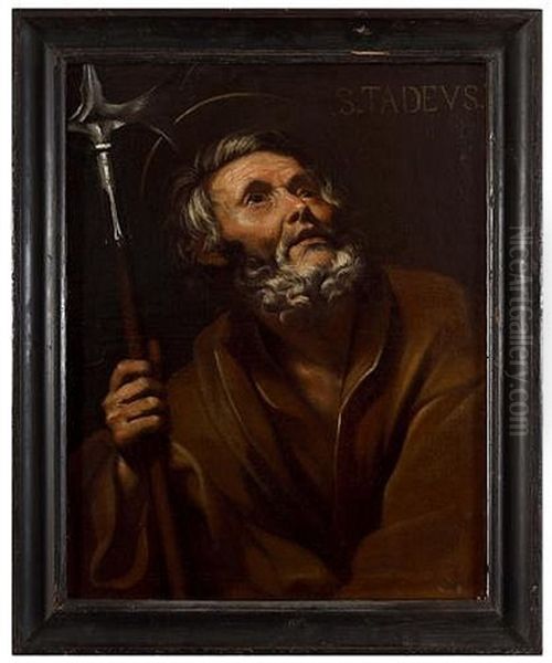 Saint Taddeus The Apostle Oil Painting by Giuseppe Vermiglio