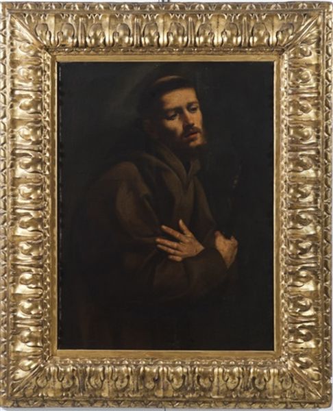 San Francesco Oil Painting by Giuseppe Vermiglio