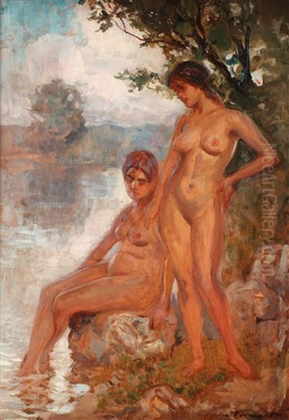 Baigneuse Oil Painting by Nicolae Vermont