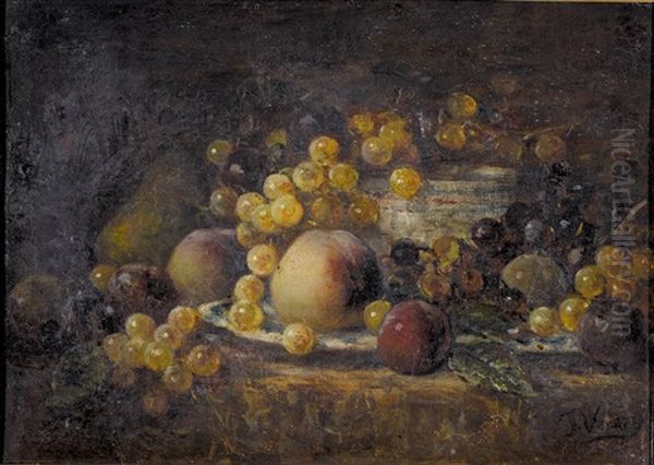 Nature Morte Aux Fruits Oil Painting by Francois Vernay