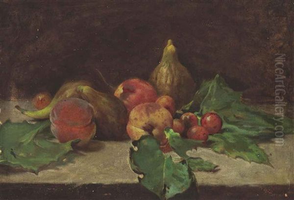 Still-life With Fruit Oil Painting by Francois Vernay