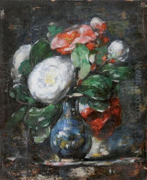 Bouquet De Fleurs Oil Painting by Francois Vernay