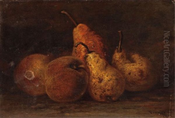 Still Life With Fruit Oil Painting by Frederick Arthur Verner