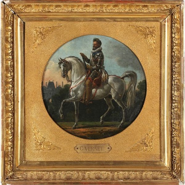 Equestrian Portrait Of Henry Iv Oil Painting by Carle Vernet