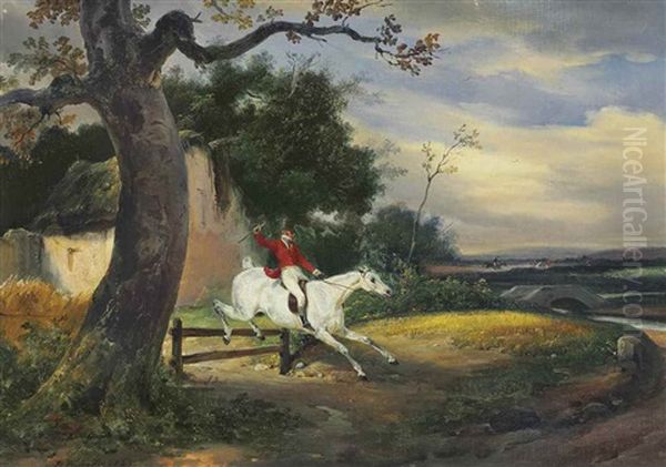 Over The Fence by Emile Jean Horace Vernet