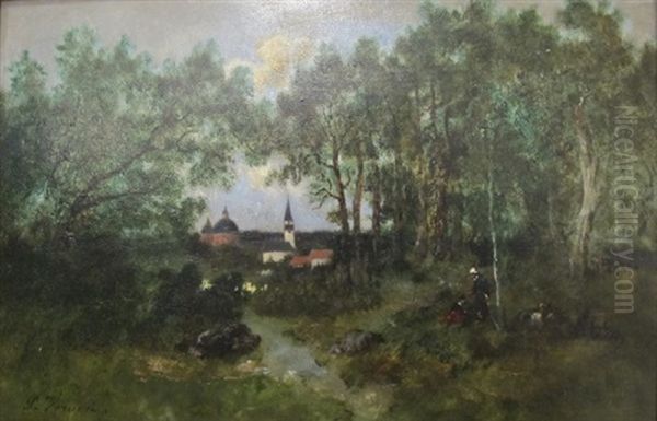 Sous-bois Oil Painting by Paul Vernon