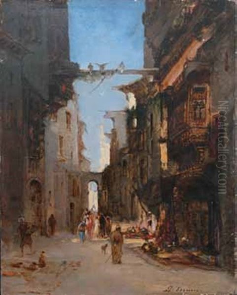 Scorcio Di Paese Orientale Oil Painting by Paul Vernon