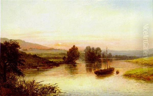 Evening Calm Oil Painting by William Henry Vernon