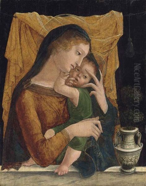 The Madonna And Child Oil Painting by Liberale Da Verona