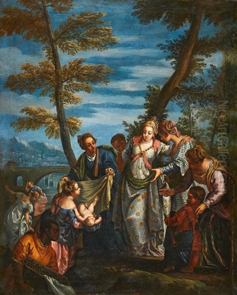 The Finding Of Moses Oil Painting by Paolo Veronese