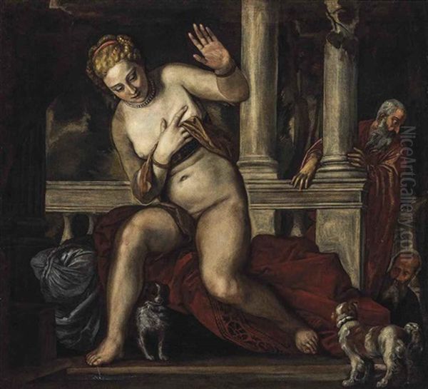 Susanna And The Elders Oil Painting by Paolo Veronese