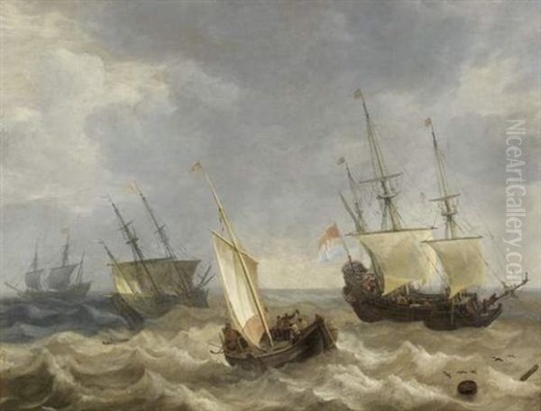 Marine Oil Painting by Lieve Pietersz Verschuier