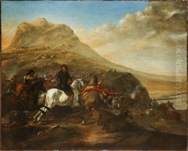 Battaglia Oil Painting by Hendrick Verschuring