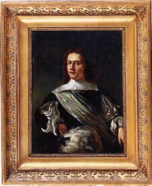 Portrait De Jeune Homme Oil Painting by Willem Verschwer