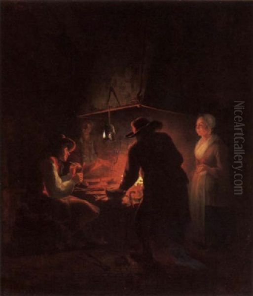 The Ironmonger's Forge Oil Painting by Michiel Versteegh