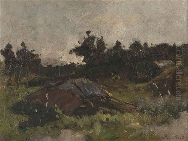 Surroundings Of Bergen Oil Painting by Floris Hendrik Verster