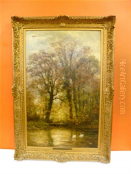 Etang Oil Painting by Theodor Verstraete