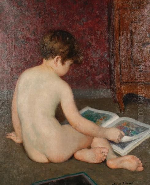 Jeune Enfant Oil Painting by Francois Xavier Bricard