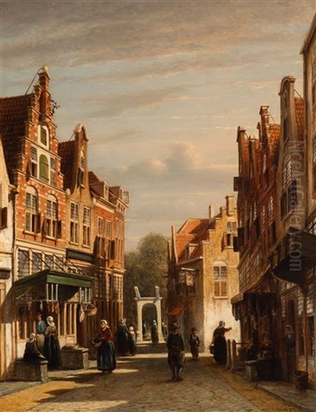 Alkmaar Oil Painting by Pieter Gerardus Vertin