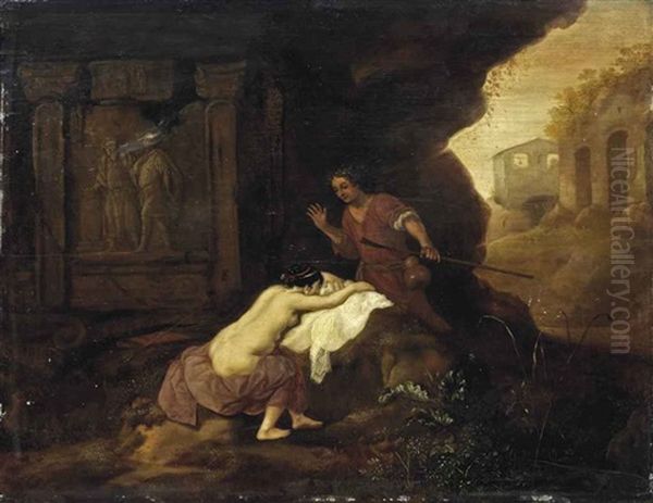 Cymon And Iphigenia Oil Painting by Francois Verwilt